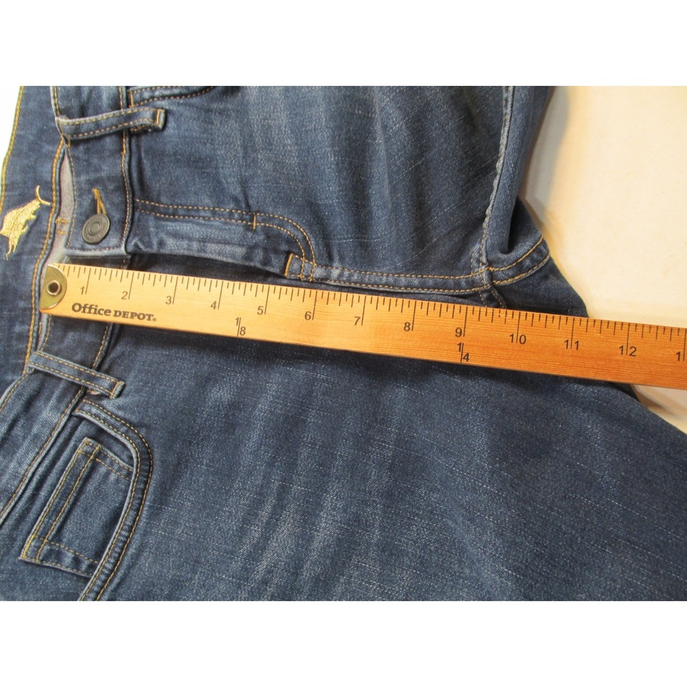 Tommy Bahama Slim Boyfriend Jeans Womens 29x29 Blue Denim Stretch Mid Rise Ankle - Picture 14 of 16